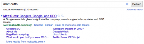 Google pozwala blokować strony 3