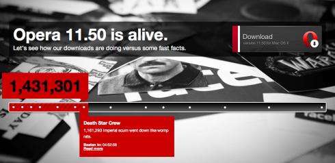 Opera 11.50 Swordfish - szybkie wybieranie i specjalny licznik (wideo) 3