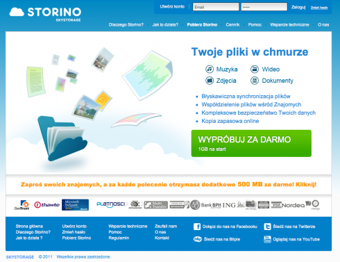Storino.pl - polska odpowiedź na Dropboxa 3