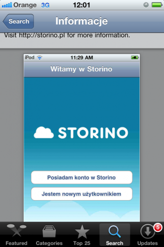 Storino.pl już na iPhone 3
