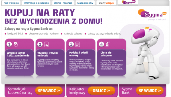 Sygma Bank na wyłączność w Ceneo 3