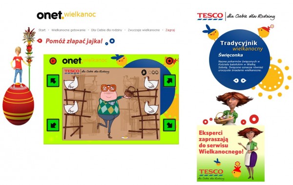 Serwis wielkanocny Onet.pl wspólnie z Tesco 3