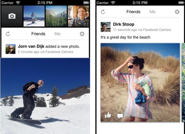 Facebook z własną aplikacją fotograficzną 3