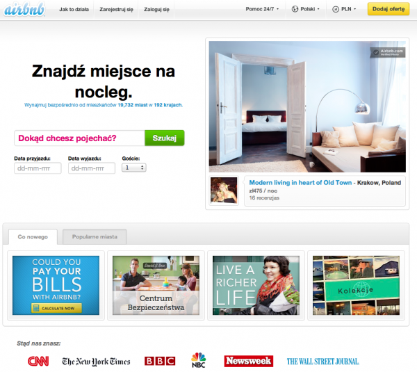 Airbnb skupia się na Polsce przed Euro 2012 4