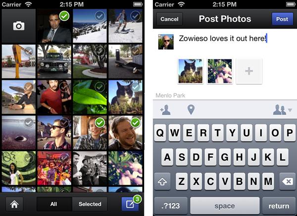 Facebook z własną aplikacją fotograficzną 4