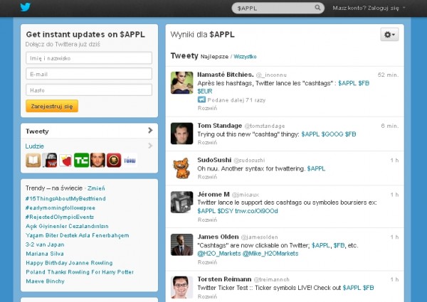 Twitter ze znakiem dolara 3