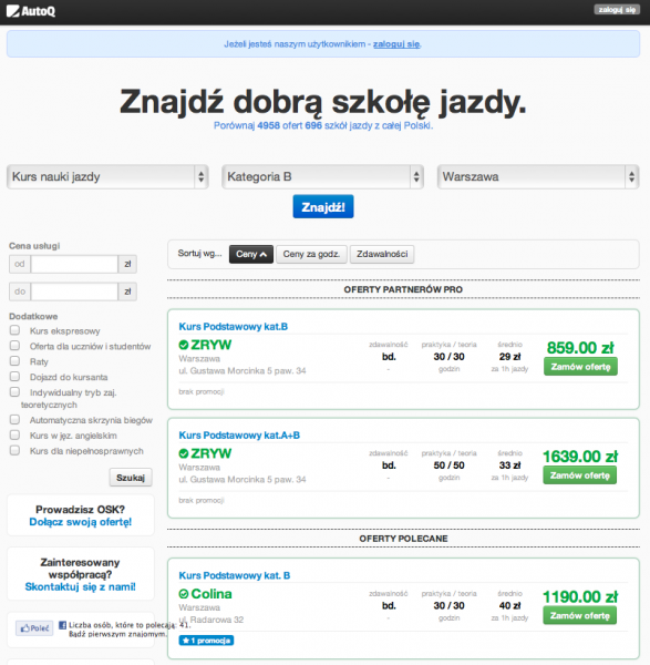 AutoQ.pl – znajdź (i prowadź) najlepszą autoszkołę 3
