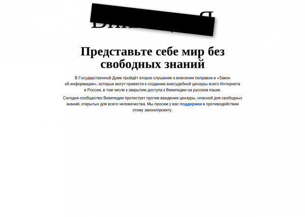 Protest Wikipedii w Rosji 3