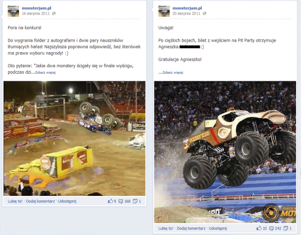 Studium przypadku – społecznościowe oblicze imprezy Monster Jam 4