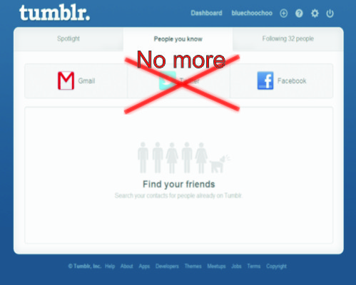 Twitter nie chce się dzielić przyjaciółmi z Tumblr 3