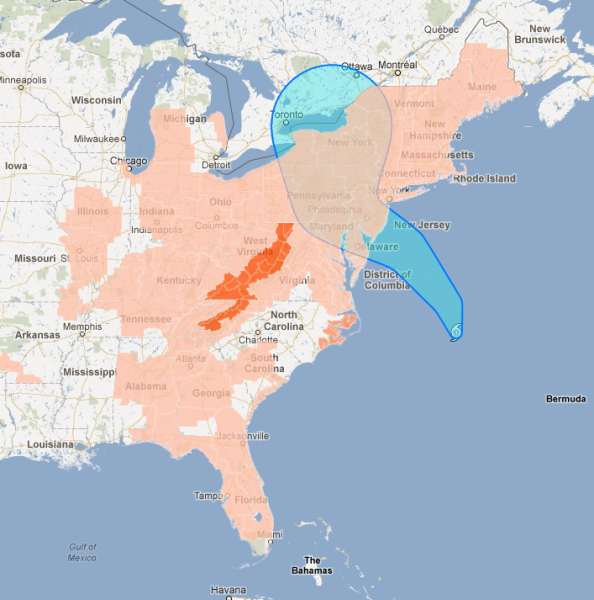 Huragan w USA: Google odwołuje konferencję i udostępnia specjalną mapę 3