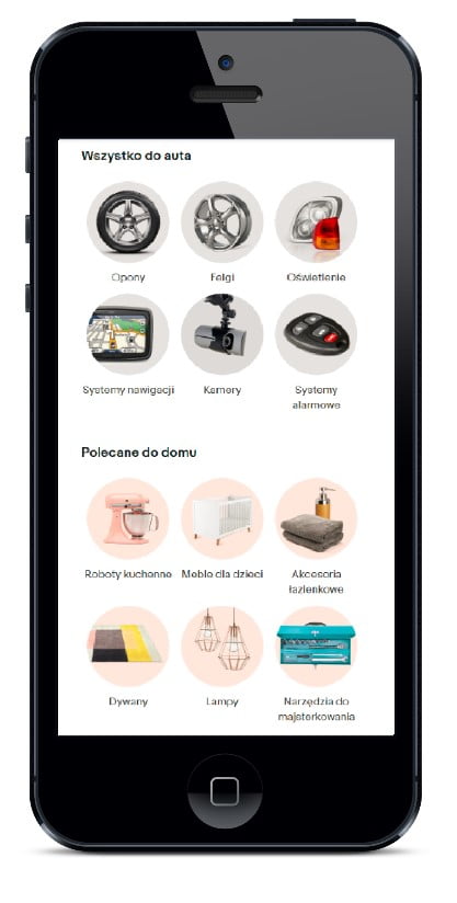 eBay z nową stroną główną na urządzenia mobilne 3