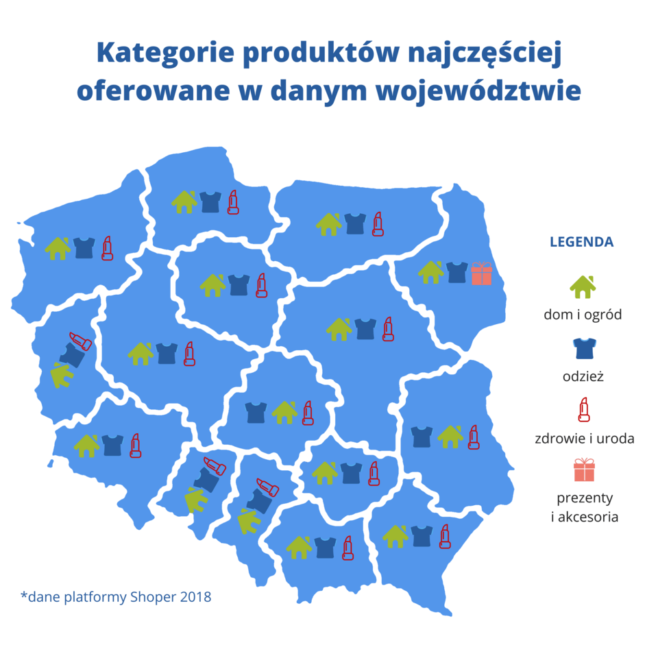 E-commerce w Polsce w podziale na regiony 4