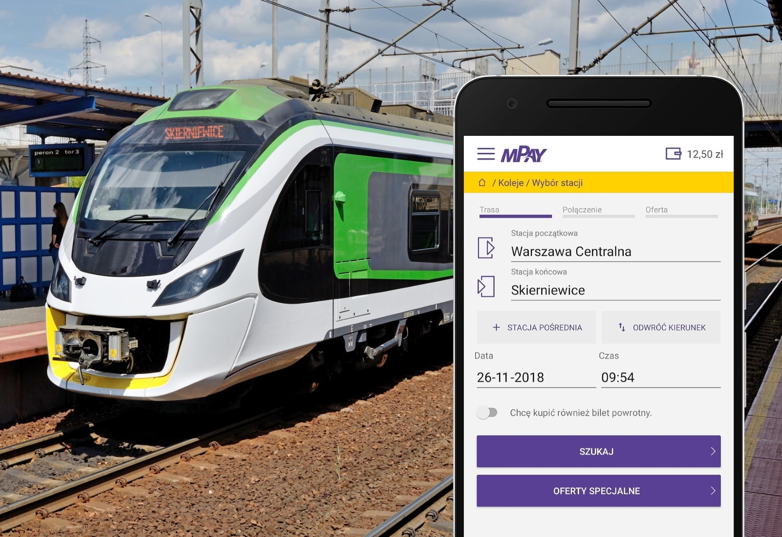 Koleje Mazowieckie rozpoczęły współpracę z mPay 3