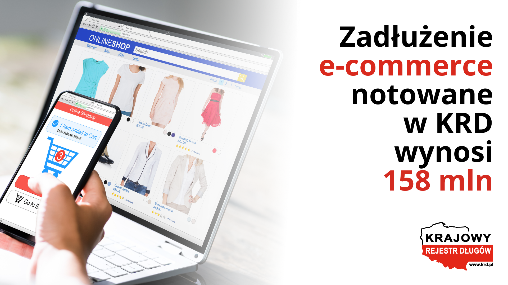 Zadłużenie polskich sklepów internetowych to 158 mln zł Zadłużenie polskich sklepów internetowych to 158 mln zł 3