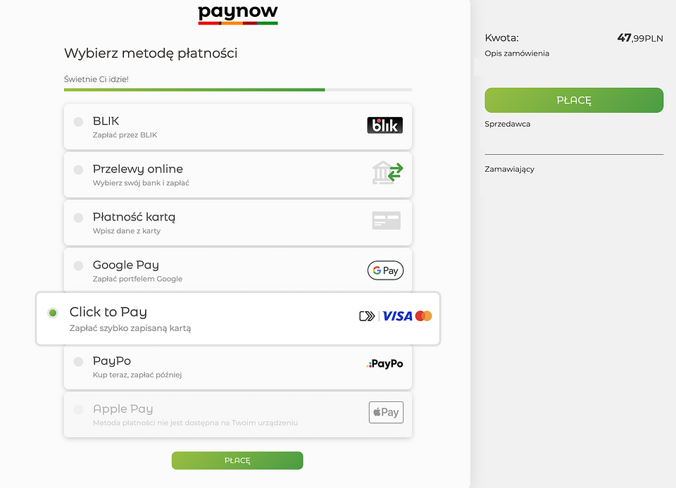 mBank: Paynow wdraża Click to Pay dla sklepów online mBank: Paynow wdraża Click to Pay dla sklepów online 3