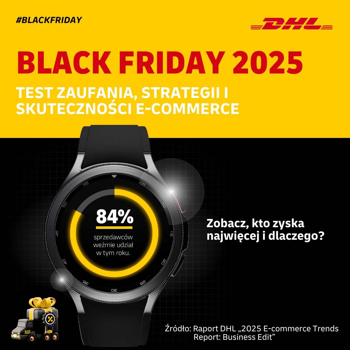 DHL o Black Friday: 85 proc. firm planuje udział 4