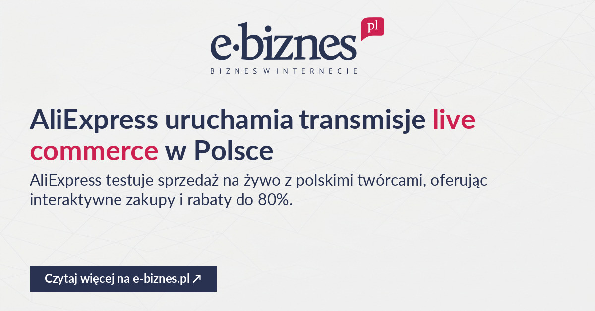 AliExpress testuje live commerce w Polsce. Transmisje zakupowe z ...