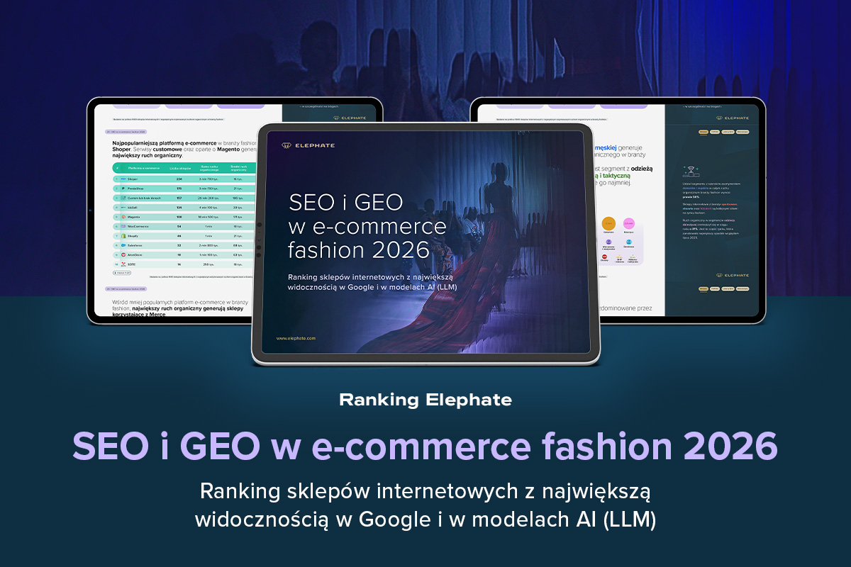 Ruch organiczny w e-commerce fashion spadł o 17%, ale 41% sklepów rośnie. Raport SEO i GEO 2026 3